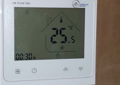 Infrafűtés termosztát vezérlés